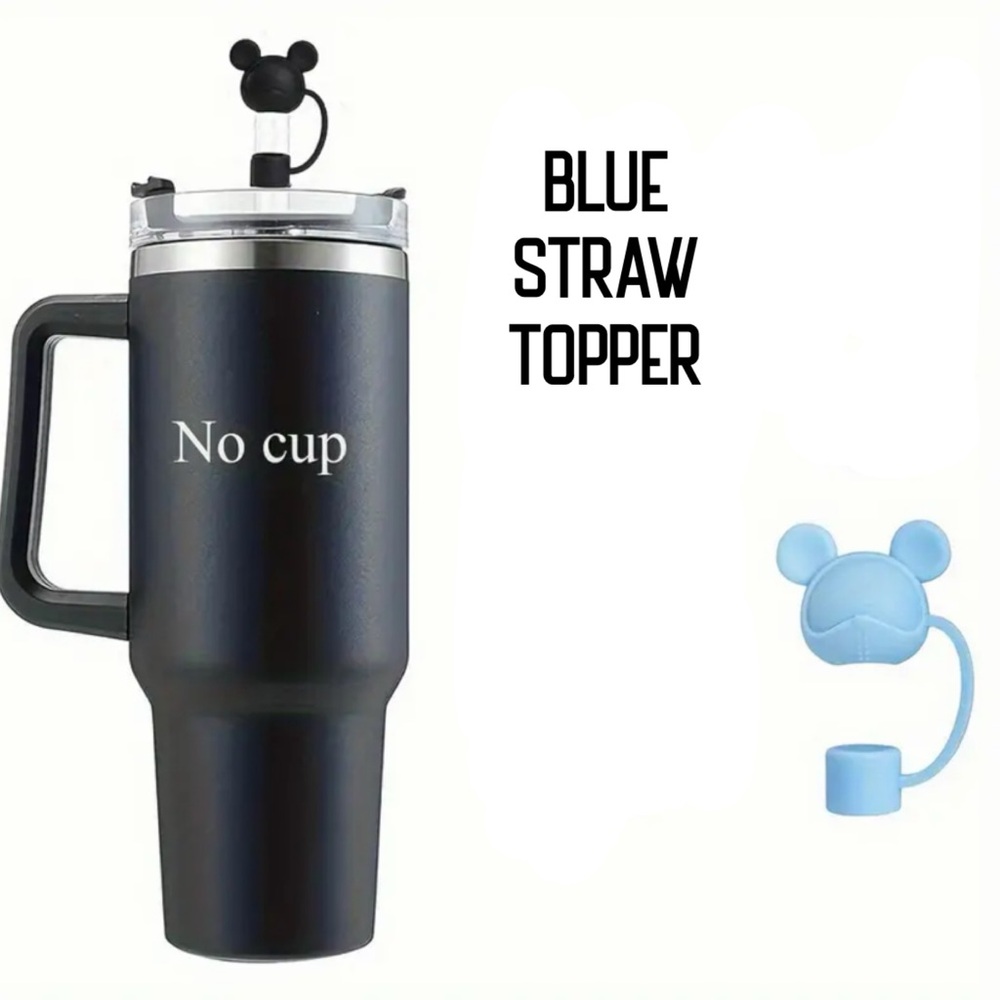 Straw Cover, Disney Mickey Mouse, Blue, NEW